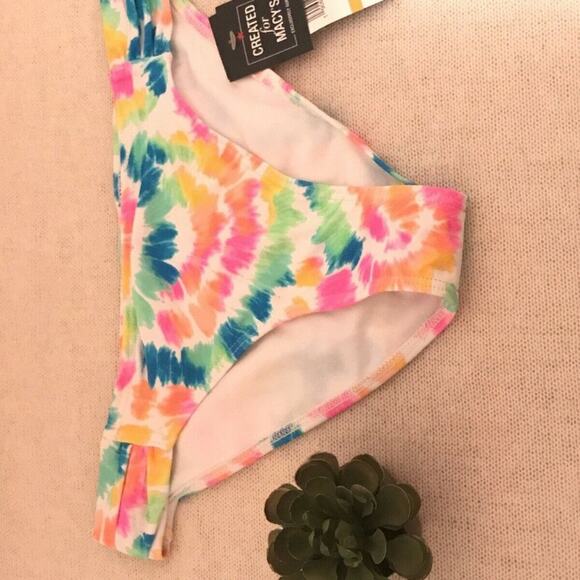 California Waves Shirred Side Tab Tie Dye Hipster Size Small - Picture 8 of 9